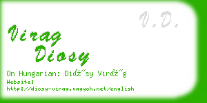 virag diosy business card